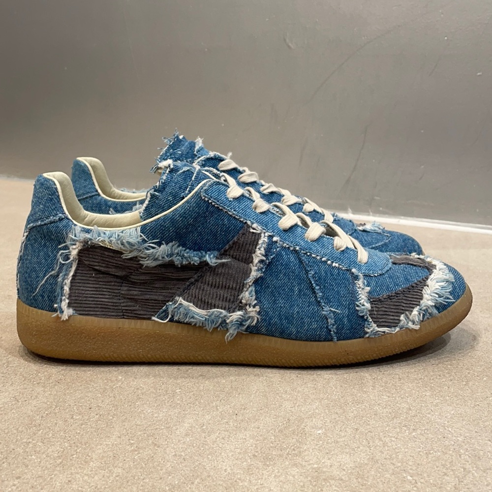 Men’s maison margiela replica denim sneakers